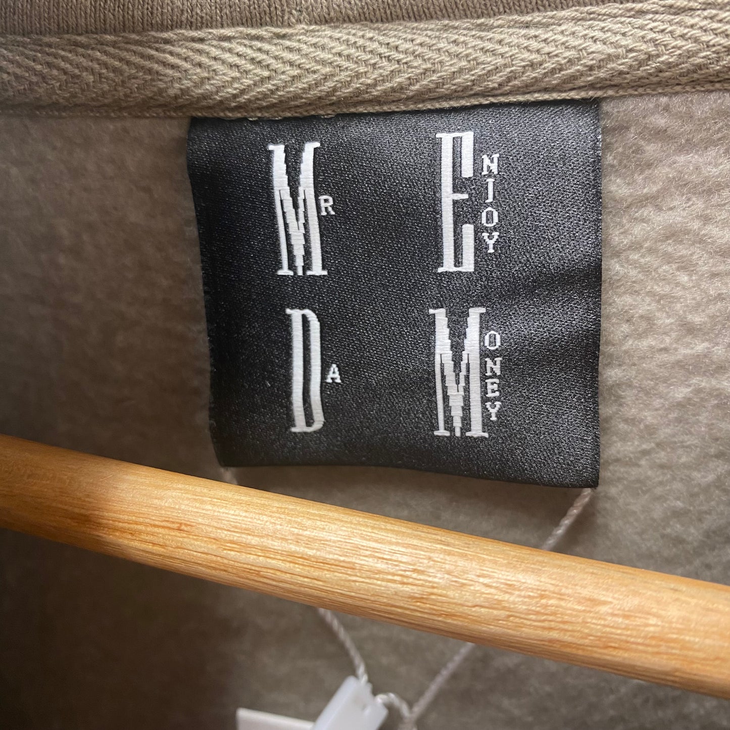 Khaki Mr Enjoy Da Money Hoodie (L)