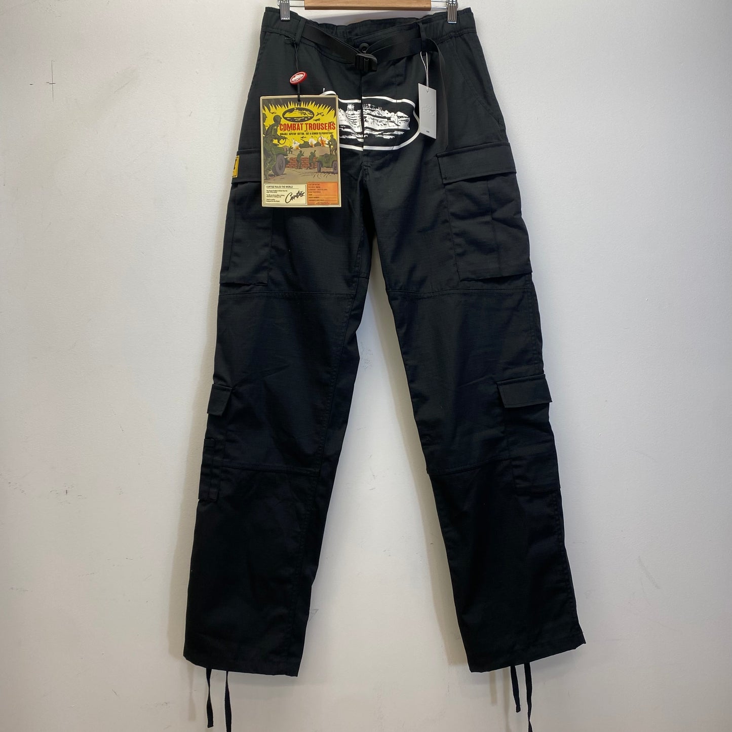 Corteiz 5 Stars Special Edition Black Guerillaz Cargo Pants (L)