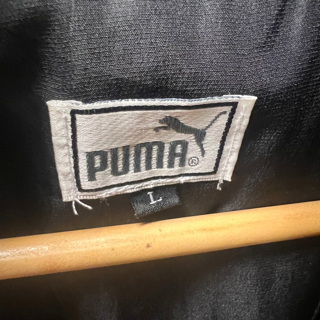 Vintage Puma Black Short Sleeve Track Jacket (L)
