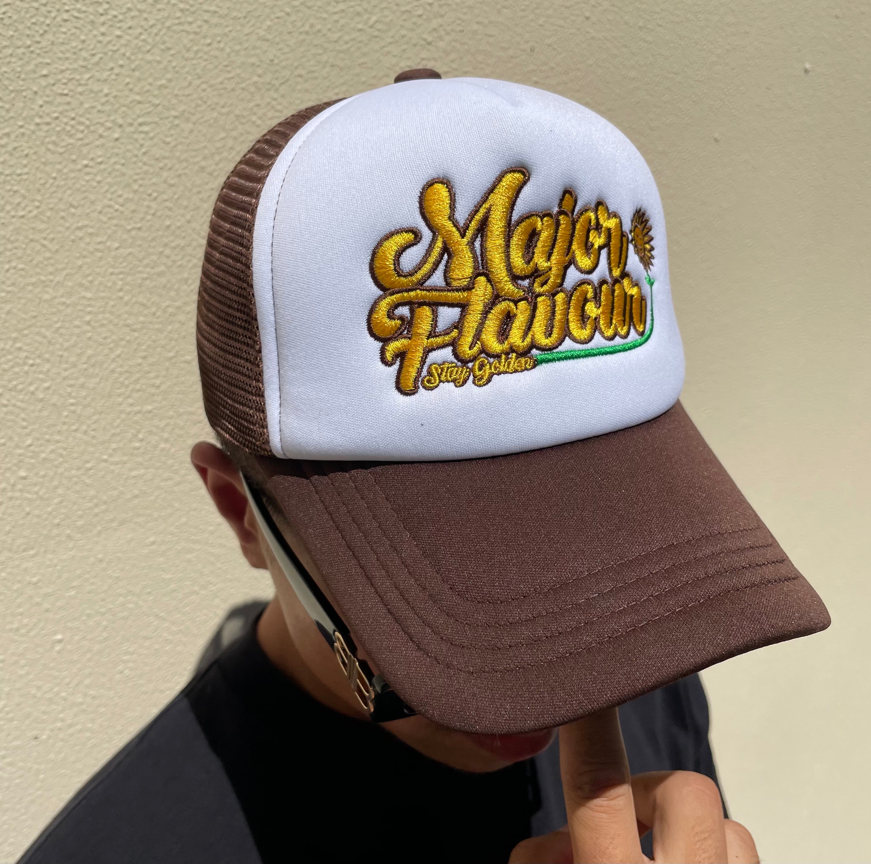 Major Flavour® Stay Golden Trucker Cap (Mocha)