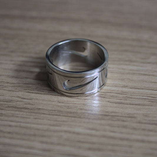 Swoosh Ring Silver